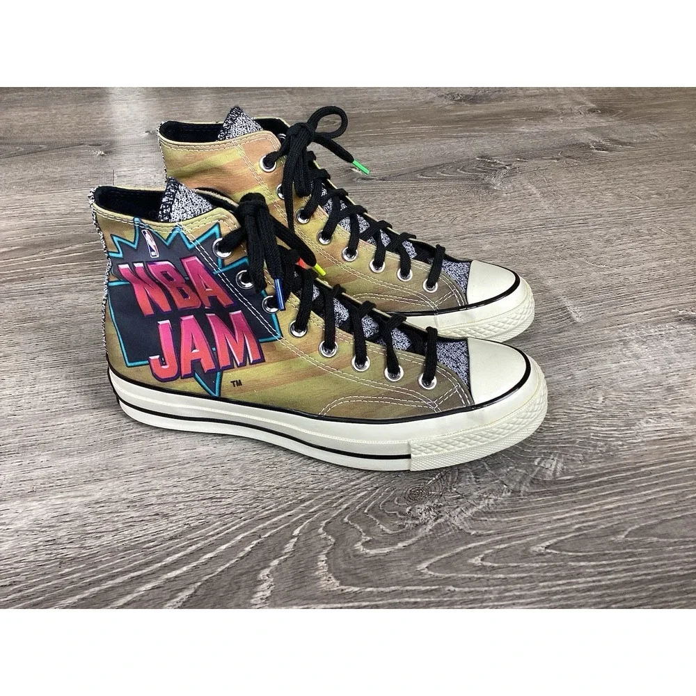Converse Chuck Taylor All-Star 70 Hi NBA Jam Hardwood Floor Mens 7 Shoes Sneaker